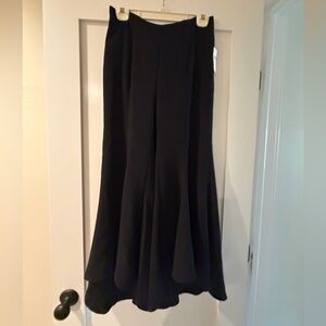 Anthropologie Flared Black Trousers